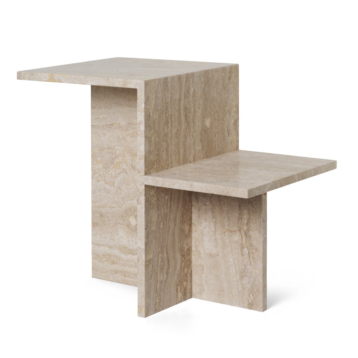 Bilde av Ferm Living Distinct sidebord 595x35x50 cm Travertine