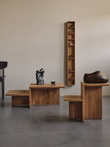 Distinct sidebord kalkstein 59,5x35x50 cm - Natural oak - Ferm Living