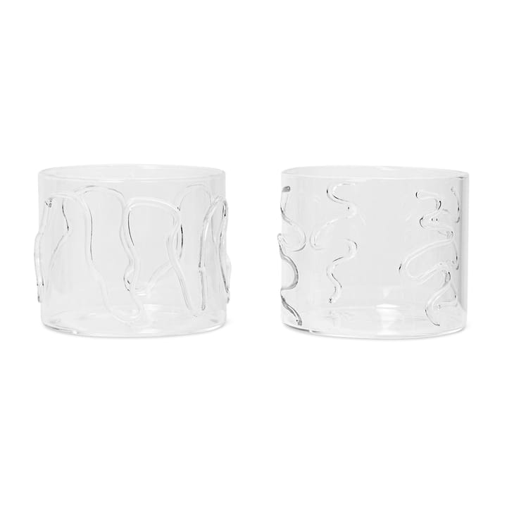 Doodle drikkeglass low 2-pakning, 20 cl Ferm Living