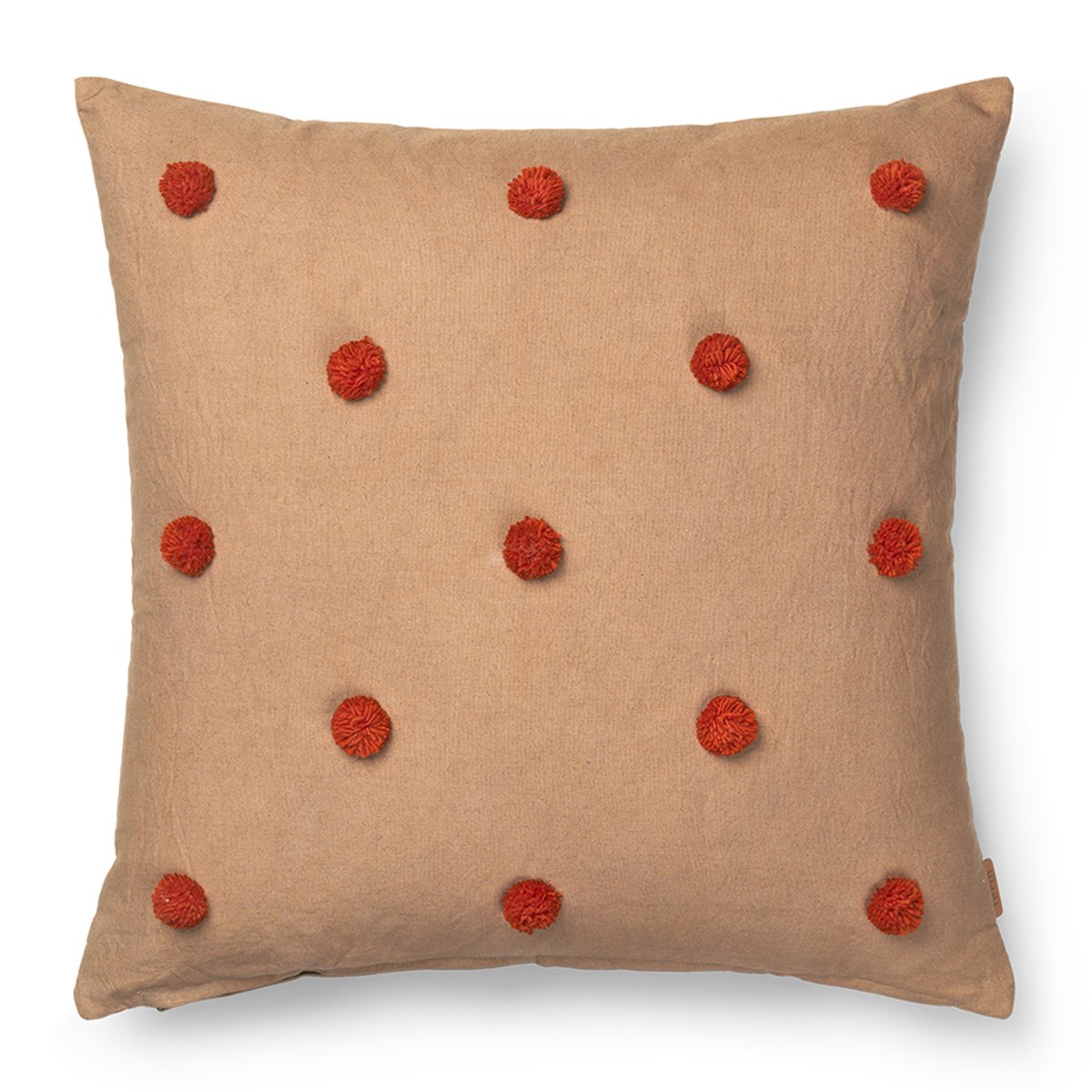 Bilde av ferm LIVING Dot pute 50x50 cm Camel-red