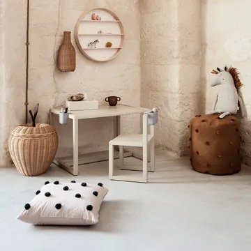 Dot pute 50x50 cm - Sand-black - Ferm Living