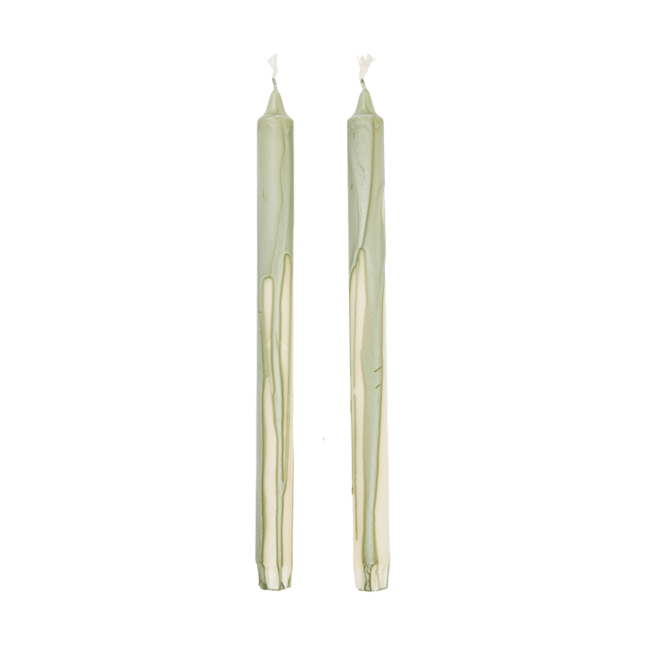 Dryp stearinlys 2-pakning - Tea Green - Ferm Living