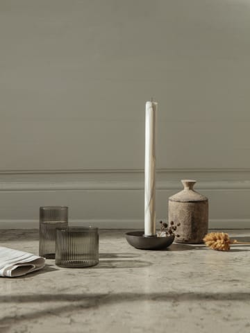 Dryp stearinlys 2-pakning - Warm Grey - Ferm Living