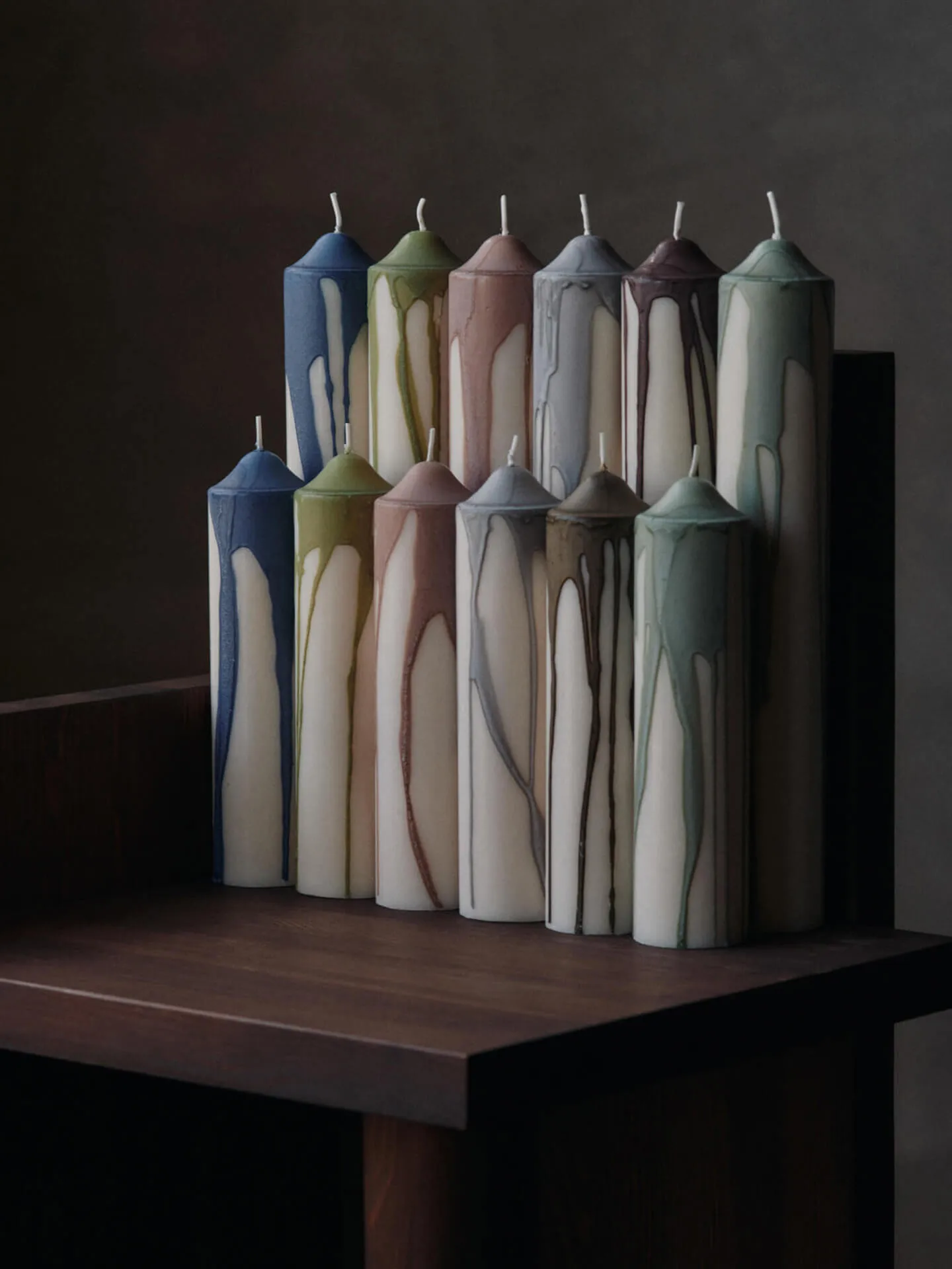 Drypp blokkerlys, Oliven grønn, 30 cm Ferm Living