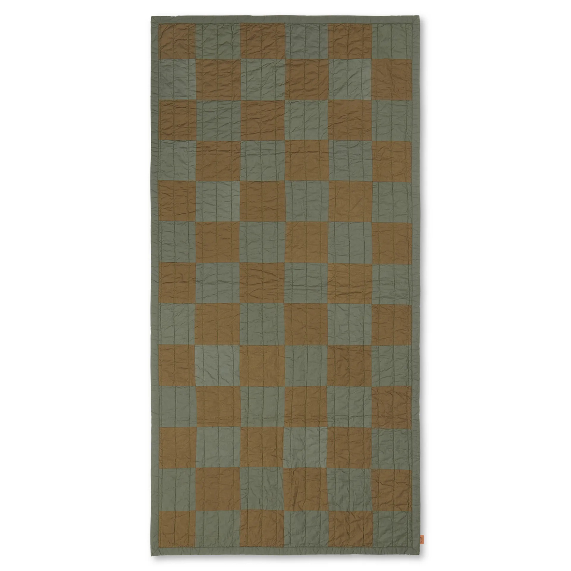 Duo quiltet teppe 90 x 187 cm, Green Tonal Ferm Living