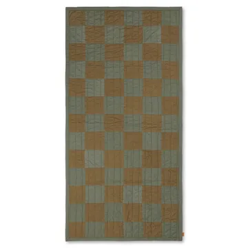 Duo quiltet teppe 90 x 187 cm - Green Tonal - Ferm Living