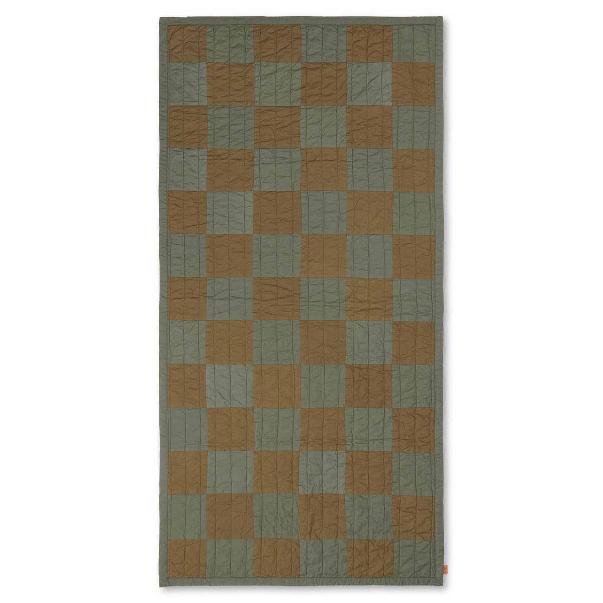 Bilde av ferm LIVING Duo quiltet teppe 90 x 187 cm Green Tonal