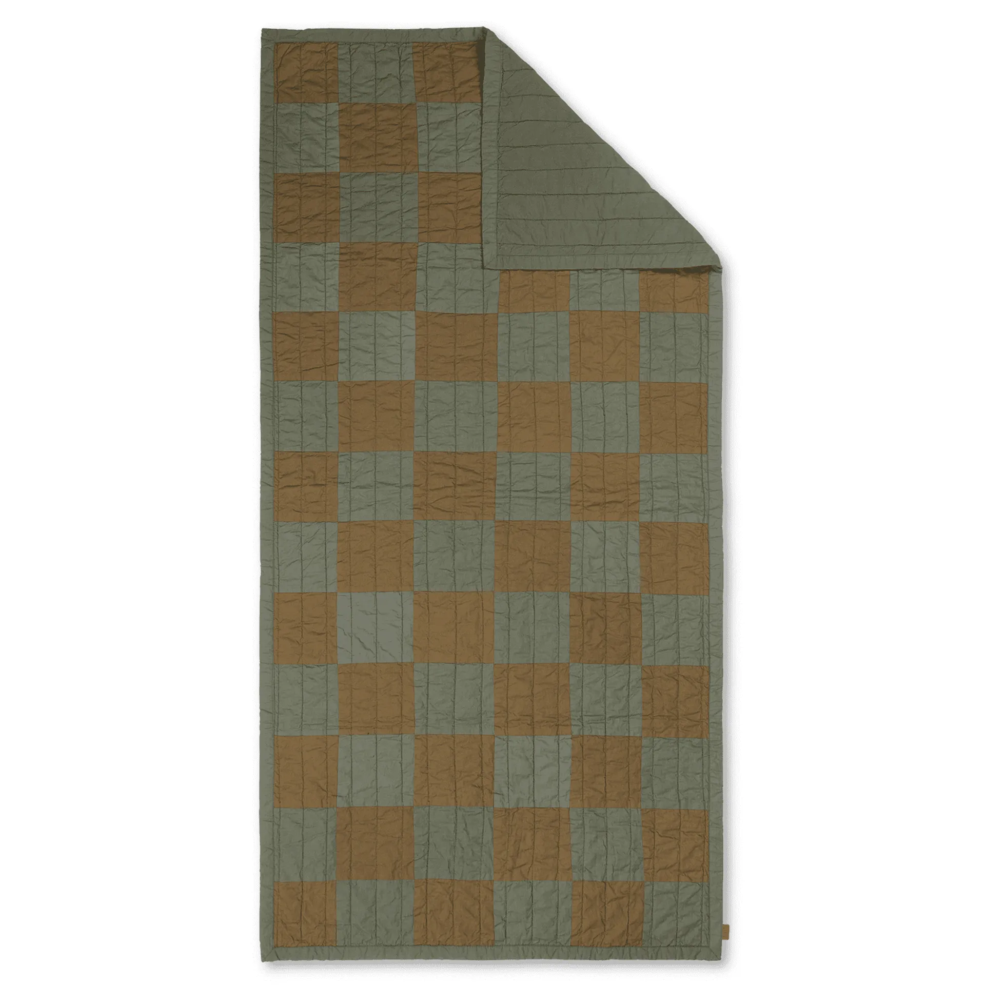 Duo quiltet teppe 90 x 187 cm, Green Tonal Ferm Living