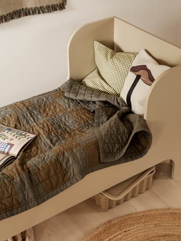 Duo quiltet teppe 90 x 187 cm - Green Tonal - Ferm Living