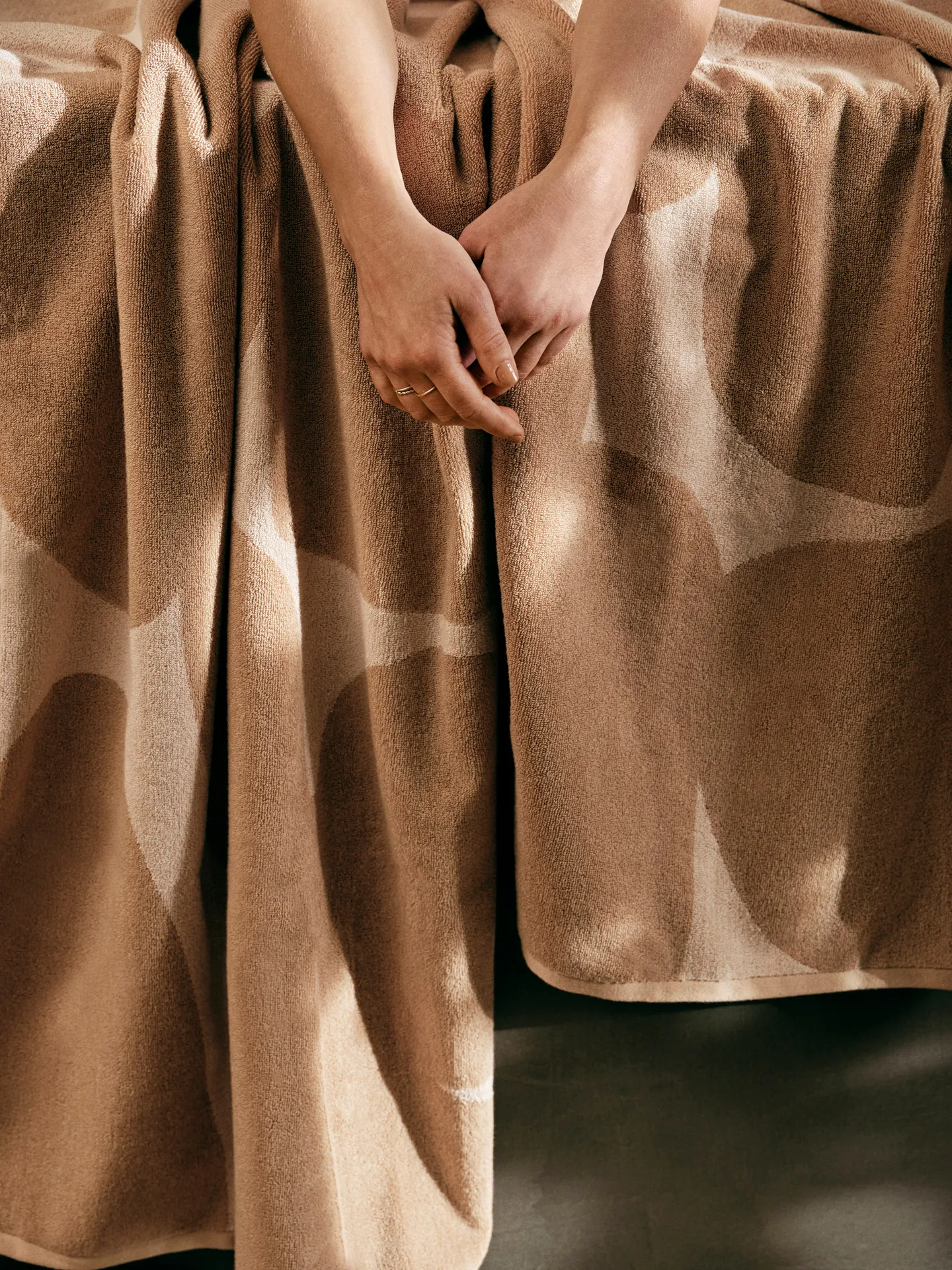 Ebb håndkle 50x100 cm, Sand, off-white Ferm Living