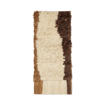 Edge Wall Rug veggdekorasjon 50 x 110 cm - Off-white-Coffee - Ferm Living