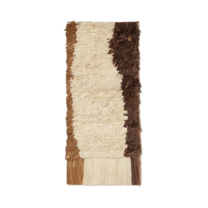 Edge Wall Rug veggdekorasjon 50 x 110 cm - Off-white-Coffee - ferm LIVING