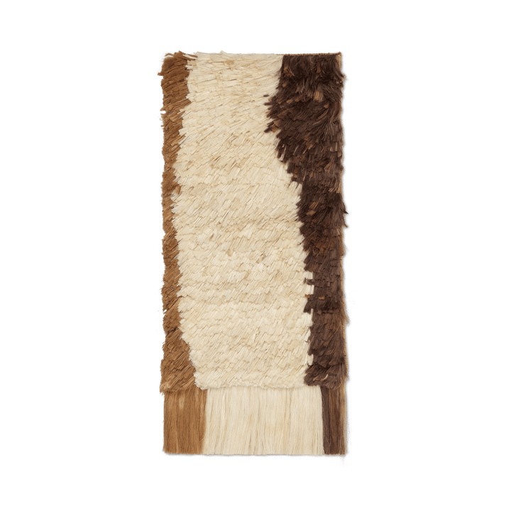 Edge Wall Rug veggdekorasjon 50 x 110 cm - Off-white-Coffee - Ferm LIVING