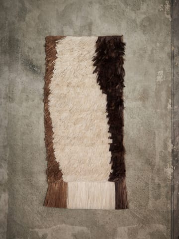 Edge Wall Rug veggdekorasjon 50 x 110 cm - Off-white-Coffee - ferm LIVING