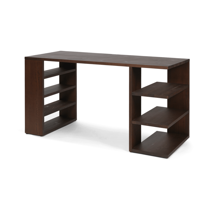Edre skrivebord 137 x 65 x 73,5 cm - Dark Stained Pine - Ferm Living