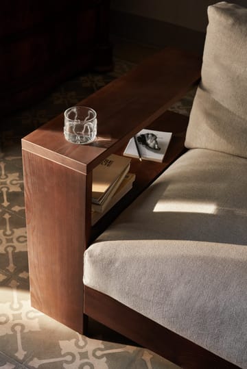 Edre sofa classic lin - Dark Stained-Natural - Ferm Living