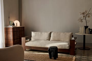 Edre sofa classic lin - Dark Stained-Natural - Ferm Living