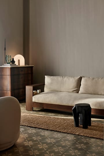 Edre sofa classic lin - Dark Stained-Natural - Ferm Living