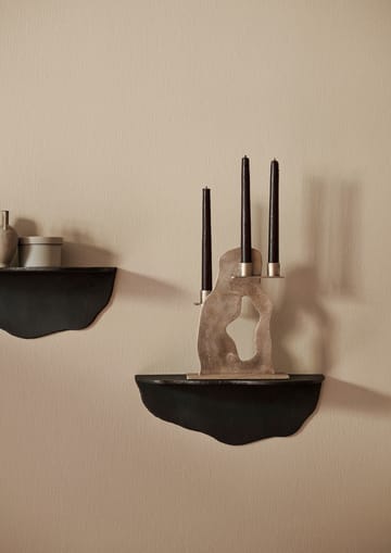 Erode lysestake 21 x 27 x 4 cm - Brass - Ferm Living