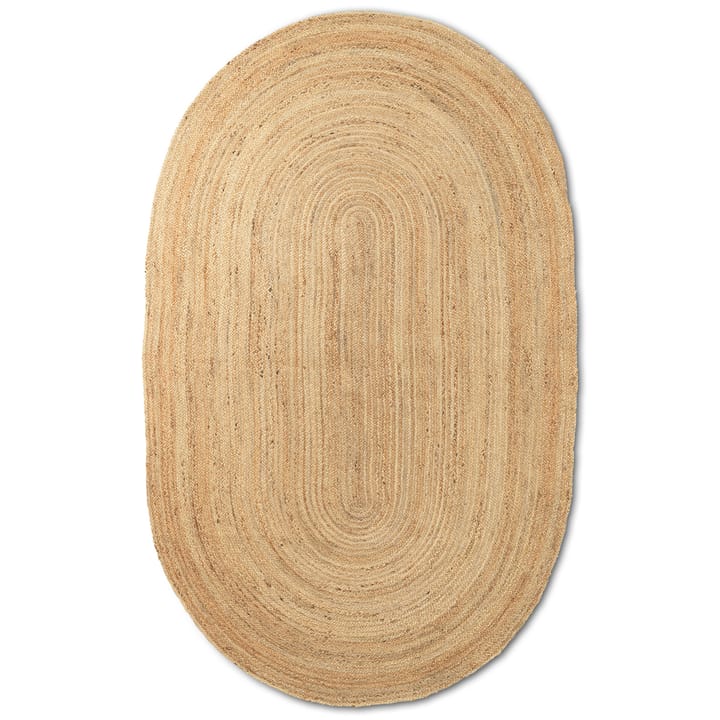 Eternal jutegulvteppe oval large - Natural - Ferm Living