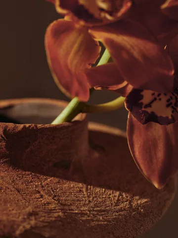 Evio vase - Burnt umber, Ø25x22 cm - Ferm Living