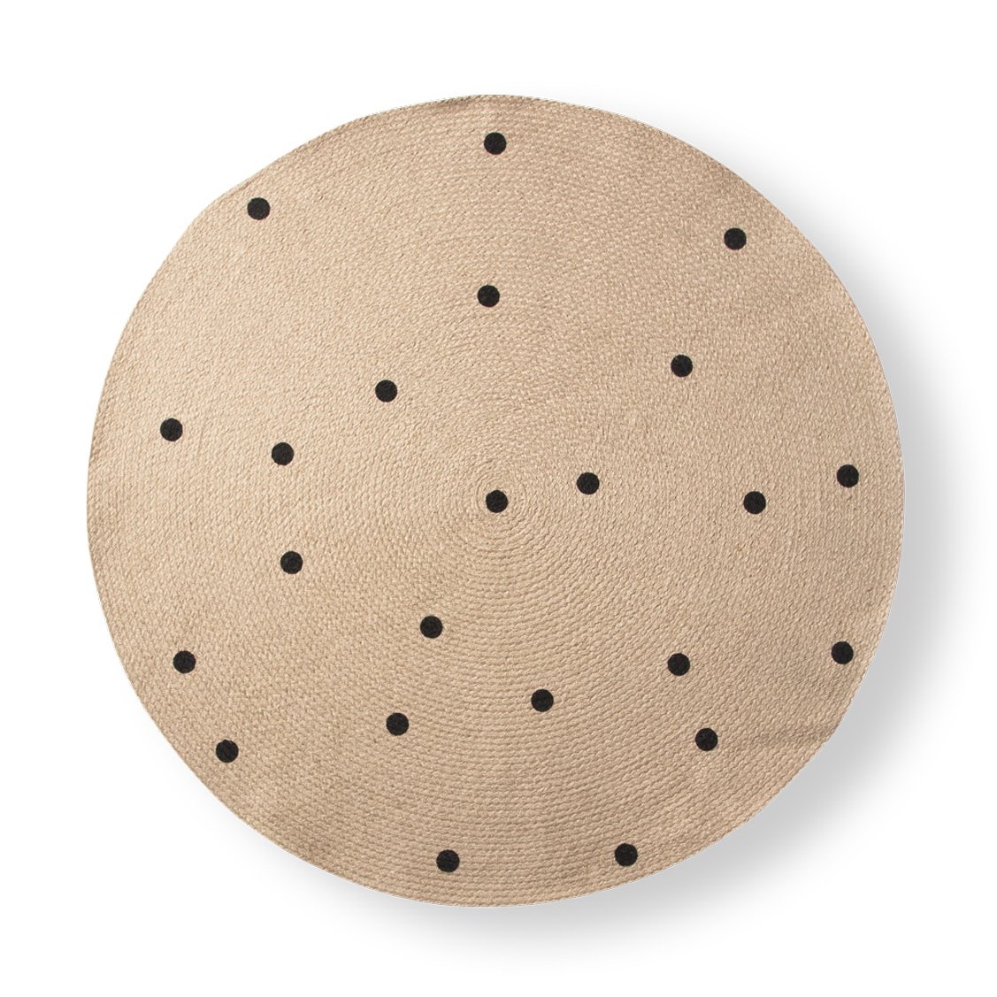 Bilde av ferm LIVING ferm LIVING gulvteppe rundt Black dots