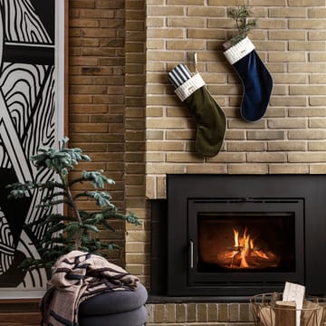 Ferm Living julestrømpe - grønn - ferm LIVING