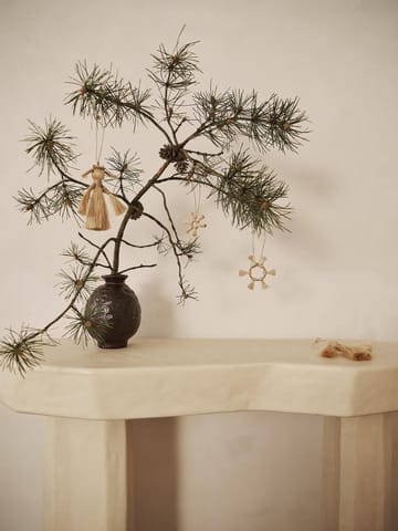 Ferm Living Jute Stars juletreanheng 3 deler - Natural - Ferm Living