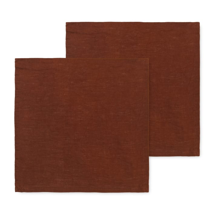 Ferm Living linservietter 2-pakning, Cinnamon Ferm Living