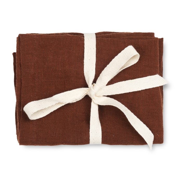 Ferm Living linservietter 2-pakning, Cinnamon Ferm Living