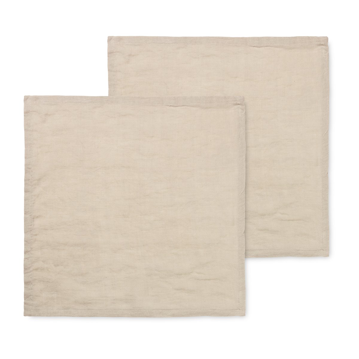 Ferm Living linservietter 2-pakning Natural | Skandinavisk Design | Tøyservietter | Beige