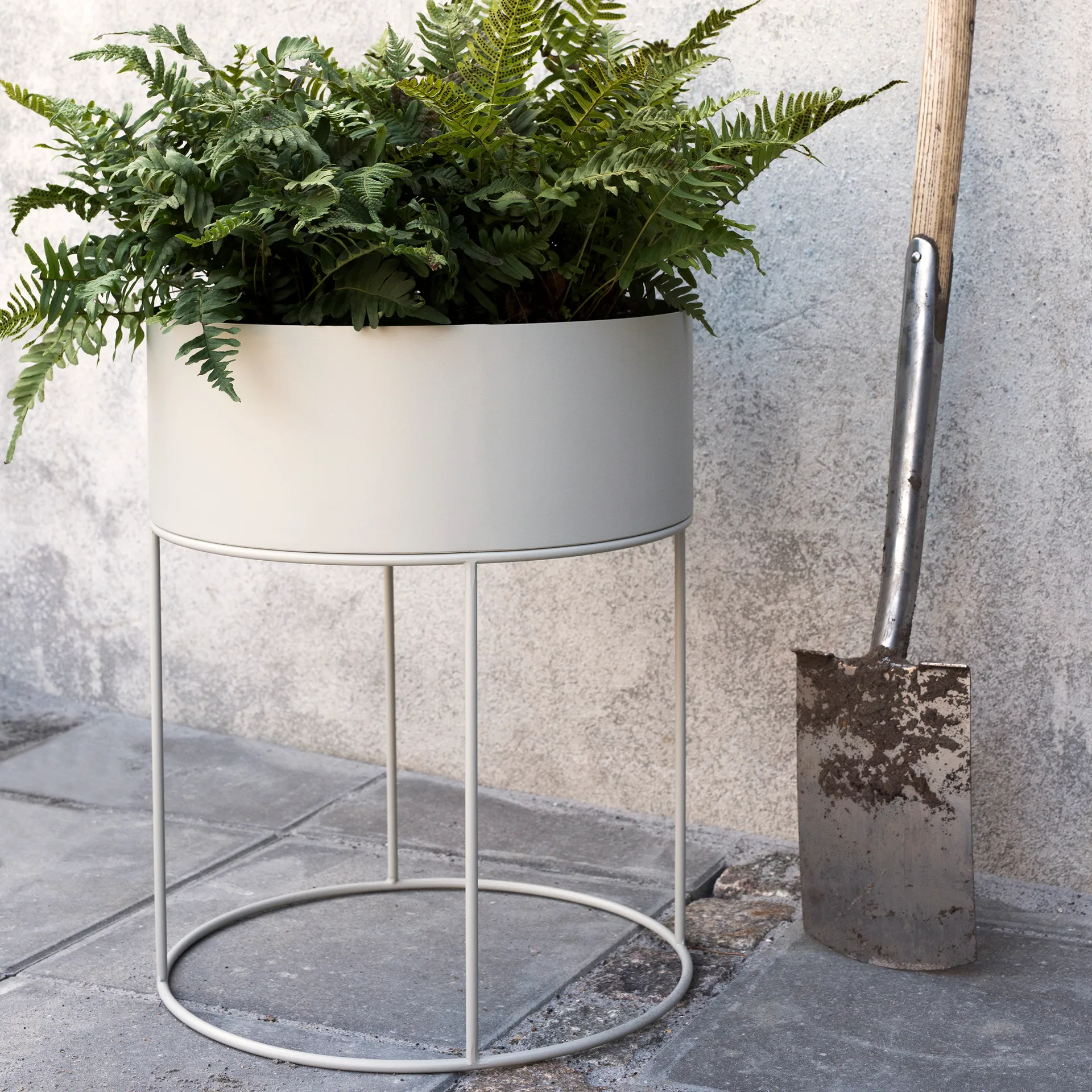 Ferm Living Plant Box Rund, Cashmere Ferm Living