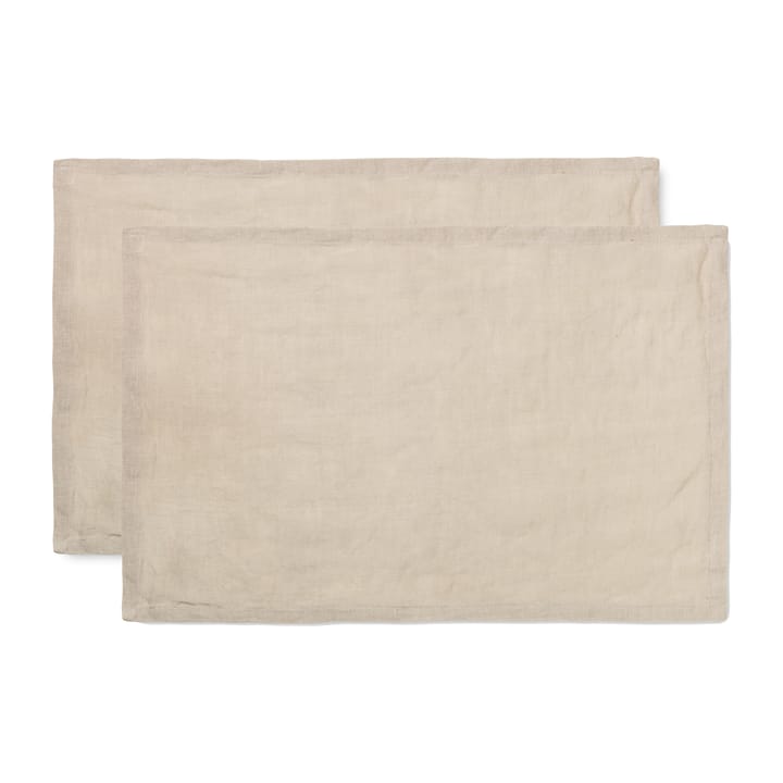 Ferm Living spisebrikke lin 2-pakning - Natural - Ferm Living
