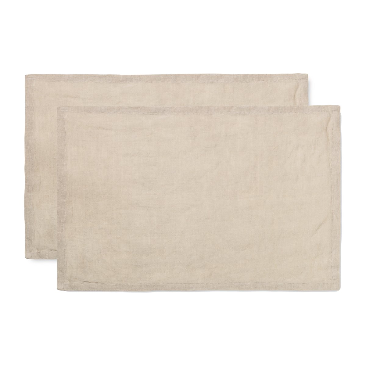 Ferm Living spisebrikke lin 2-pakning Natural | Skandinavisk Design | Spisebrikker | Beige
