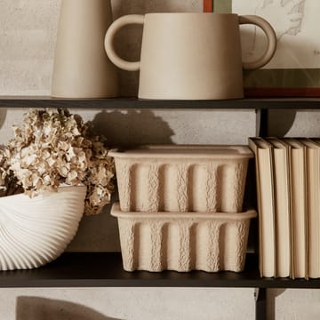 Ferm oppbevaringsboks papir liten 2-stk. - Brun - Ferm Living
