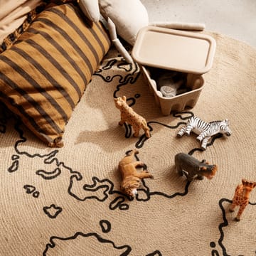 Ferm oppbevaringsboks papir liten 2-stk. - Brun - Ferm Living