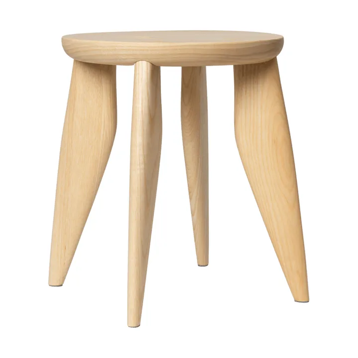Feve kids rund krakk - Ubehandlet Ask, Ø33x30 cm - Ferm Living