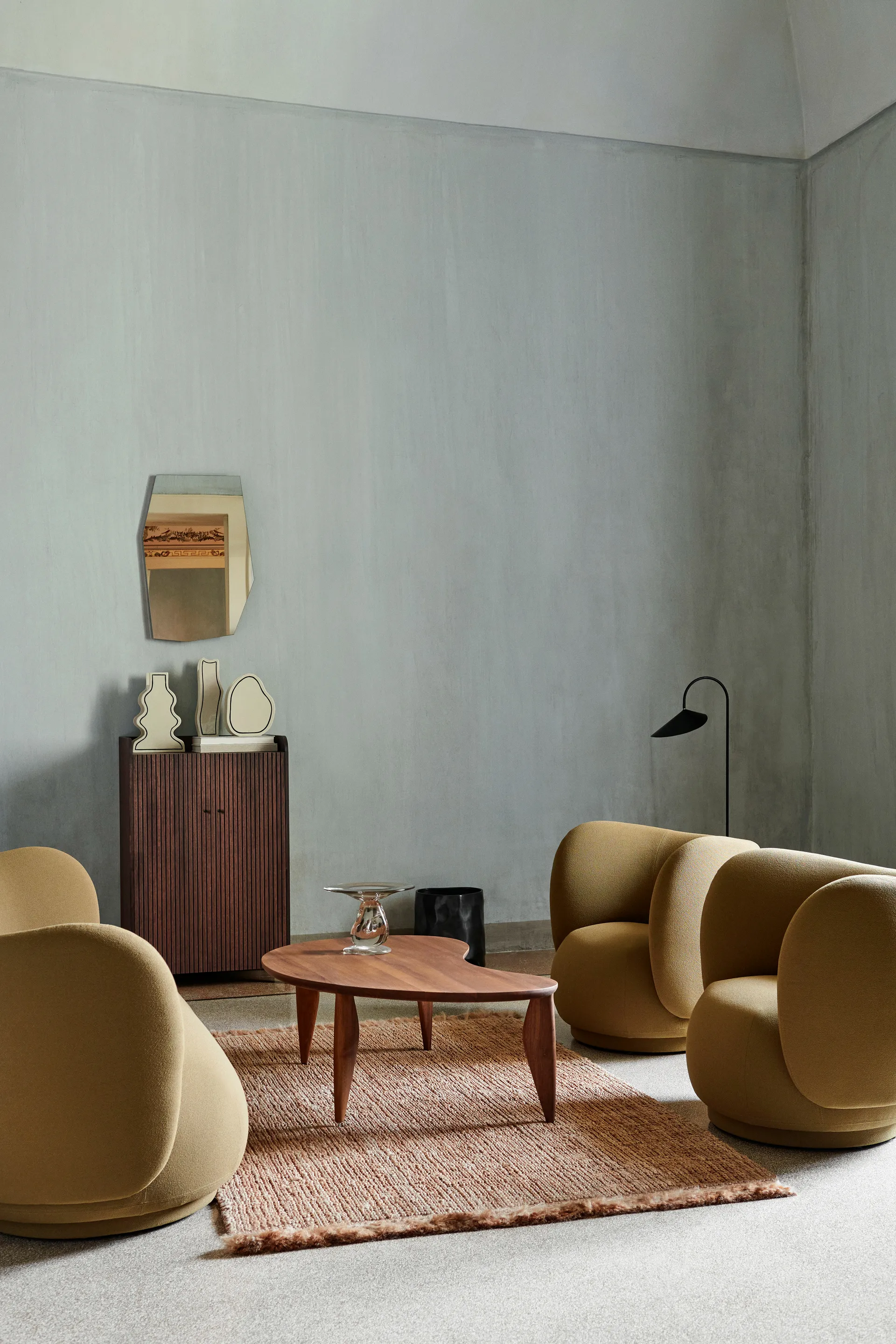 Feve salongbord, Walnut Ferm Living