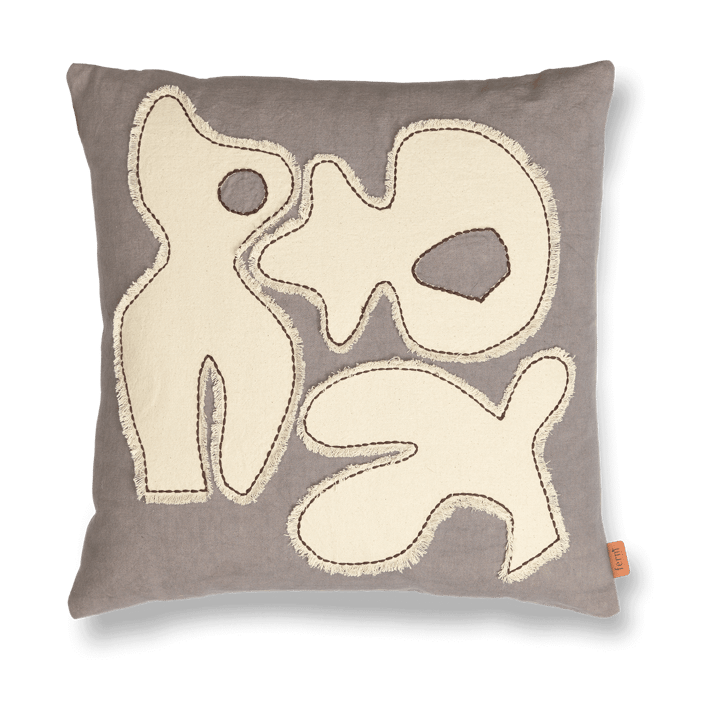 Figure putetrekk 50 x 50 cm - Grey Blue-Off-white - Ferm Living