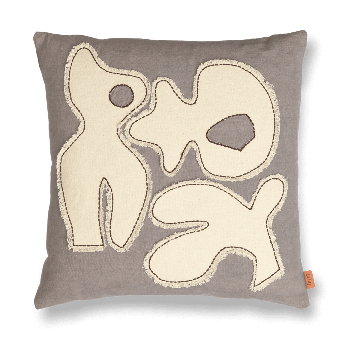 Bilde av Ferm Living Figure putetrekk 50 x 50 cm Grey Blue-Off-white
