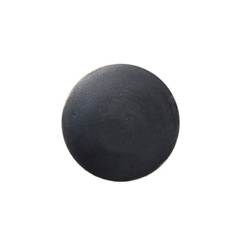 Flat Circle knagg svart-messing - Ø4 cm - Ferm Living