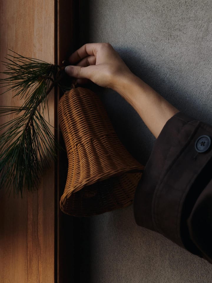Flettede bjeller julesmykke 20 cm 2-pack, Naturlig Ferm Living