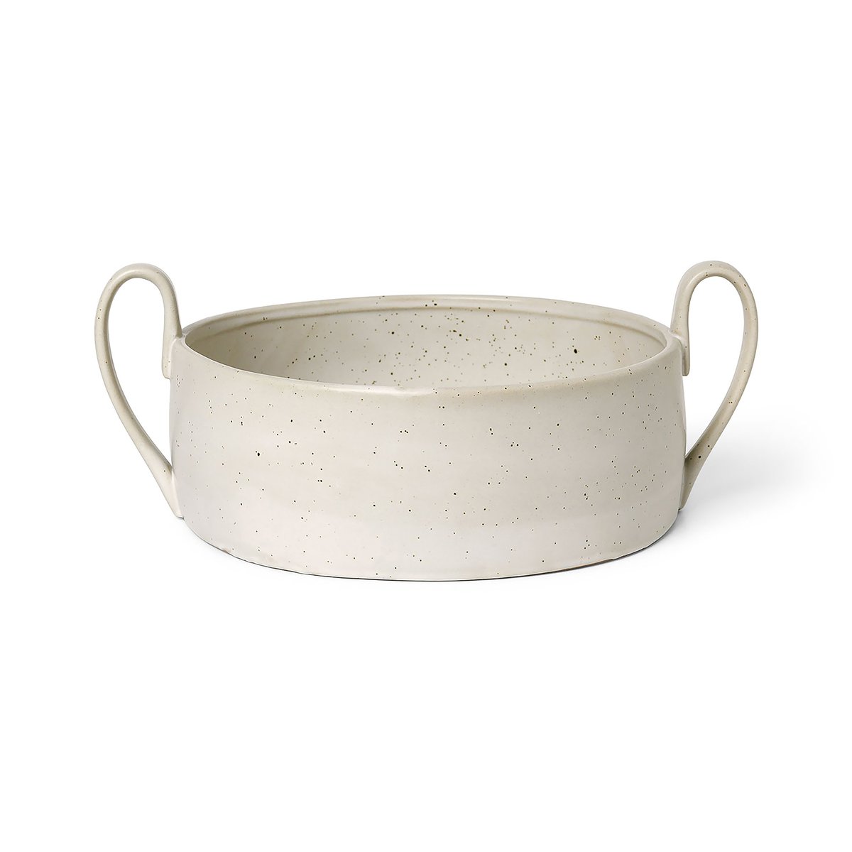 Ferm Living Flow Centrepiece skål Off-white speckle