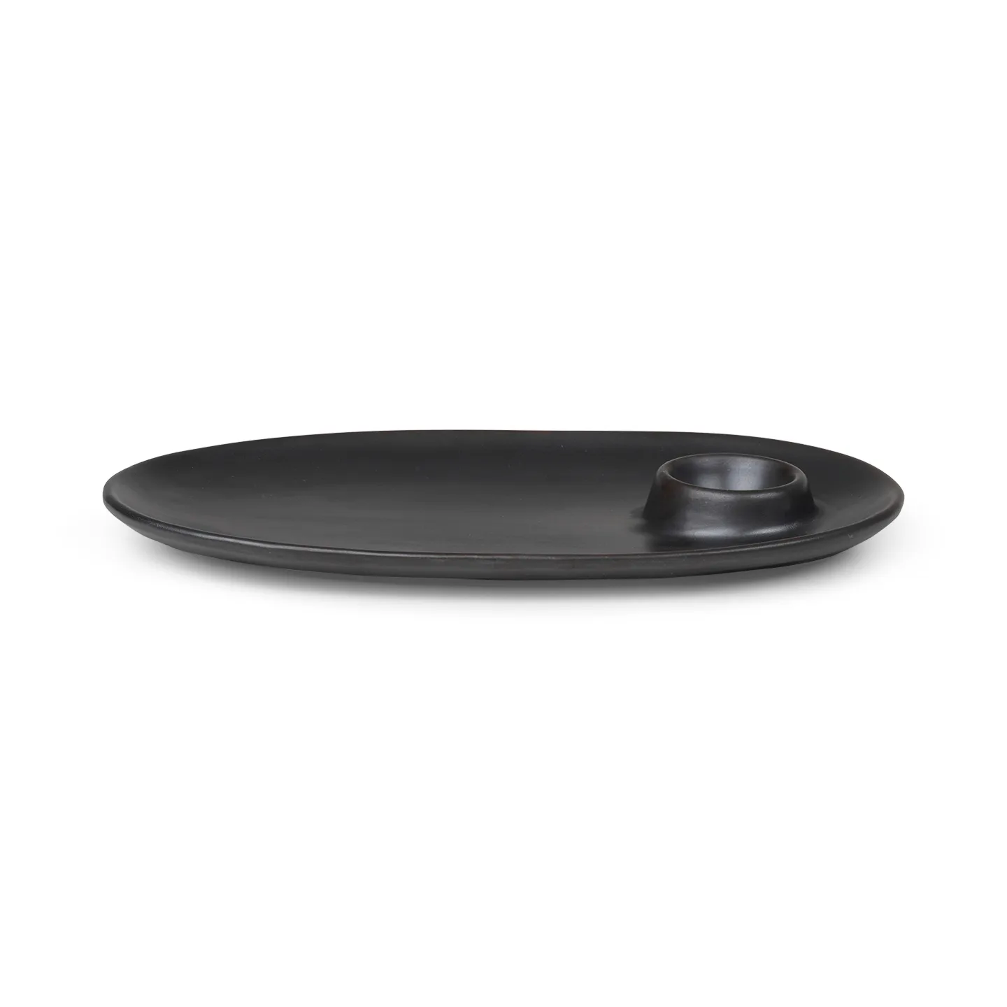 Flow frokosttallerken 14x23,5 cm, Black Ferm Living