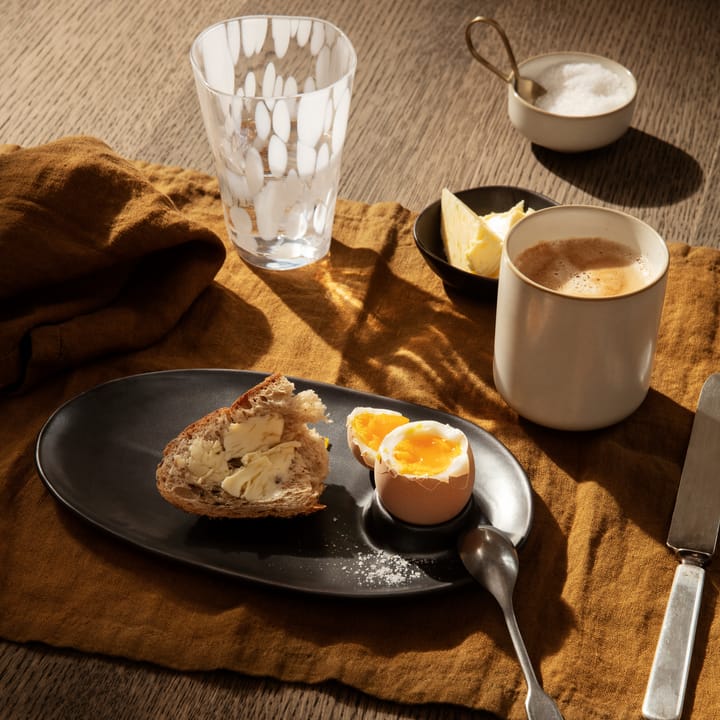 Flow frokosttallerken 14x23,5 cm, Black Ferm Living