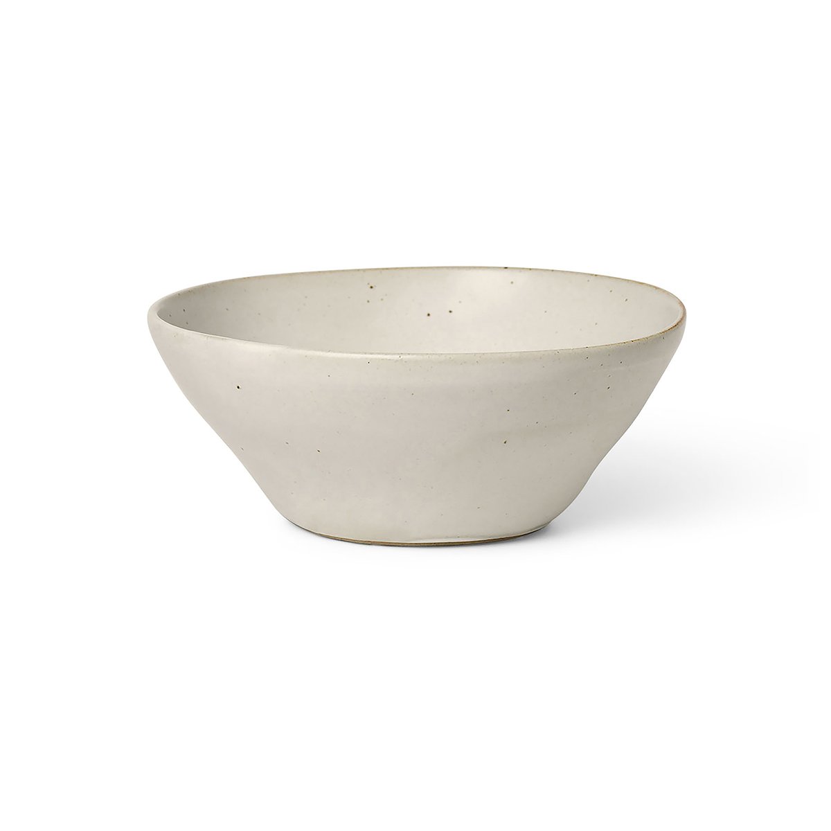 Ferm Living Flow skål 14,5 cm Off-white speckle
