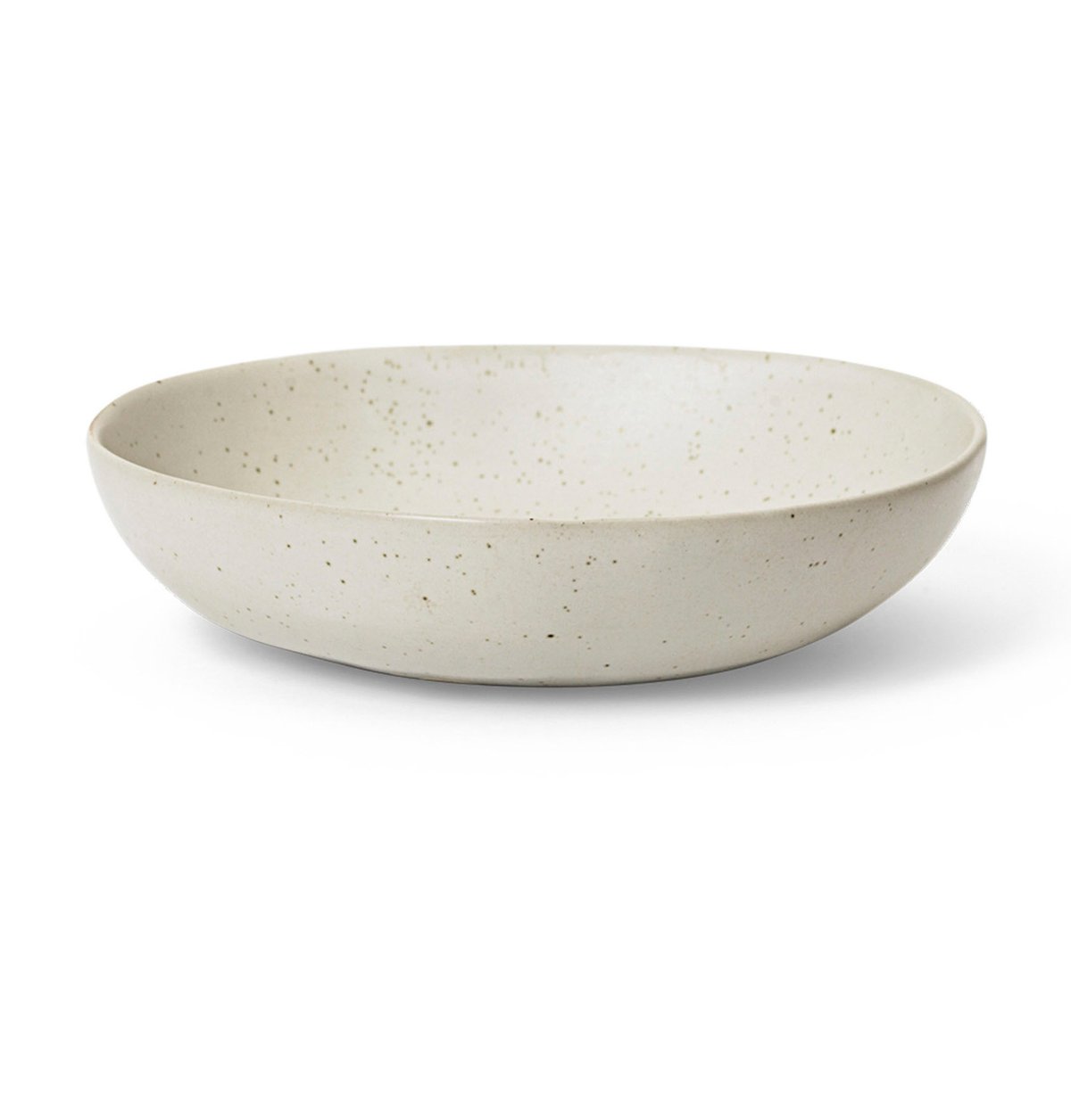 Ferm Living Flow skål large Ø 19,5 cm Off-white speckle