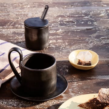 Flow tallerken 15 cm - Svart - Ferm Living