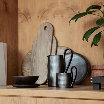 Flow tallerken 22 cm - Svart - Ferm Living