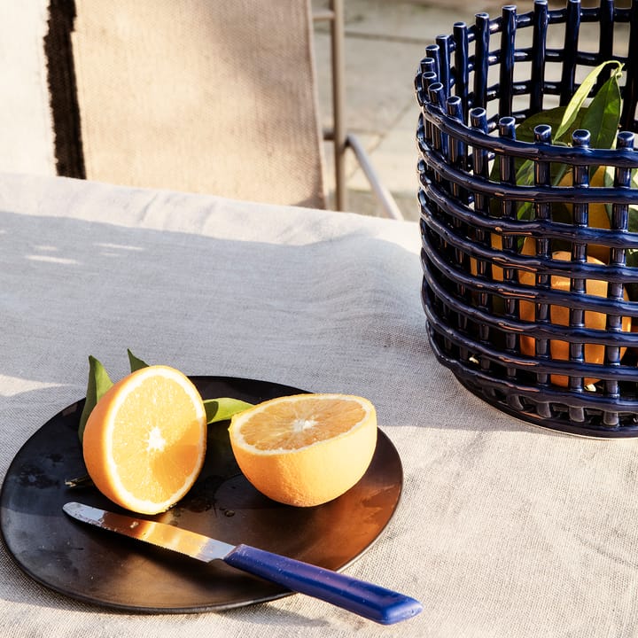 Flow tallerken 22 cm, Svart Ferm Living